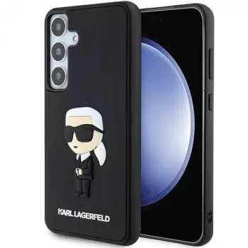 Karl Lagerfeld KLHCS24M3DRKINK keménytok 3D Rubber Ikonik Samsung Galaxy S24+ fekete