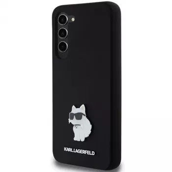 Karl Lagerfeld KLHCS23MSMHCNPK S23+ S916 fekete keménytok szilikon Choupette fémtű