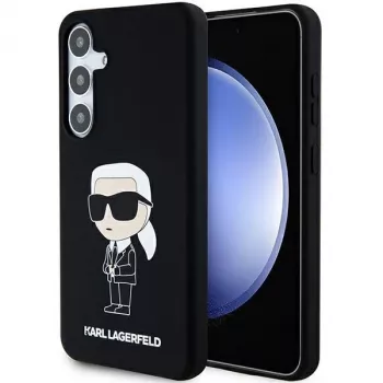 Karl Lagerfeld Ikonik szilikon tok Samsung Galaxy S24 - fekete