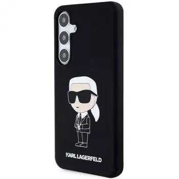 Karl Lagerfeld Ikonik szilikon tok Samsung Galaxy S24 - fekete