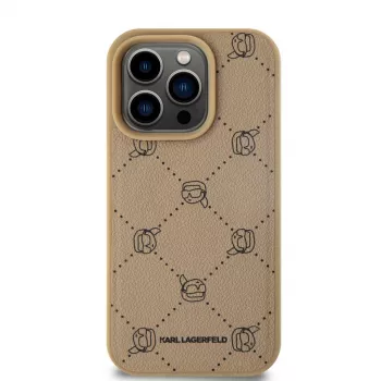 Karl Lagerfeld KLHMP15LPGKHPHE iPhone 15 Pro 6,1 inch bézs MagSafe Karl Head hátlap