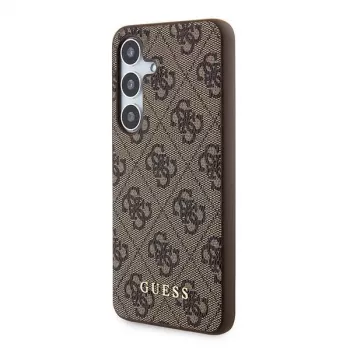 Guess GUOHCSA35G4GFBR A35 kemény tok 4G Metal Gold Logo Samsung Galaxy A35-höz - barna