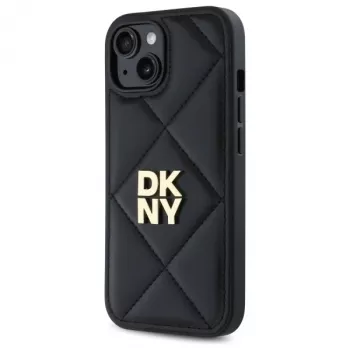 DKNY DKHCP14SPQDSLK Quilted Stack Logo hátlap Apple iPhone 14 6,1 inch fekete