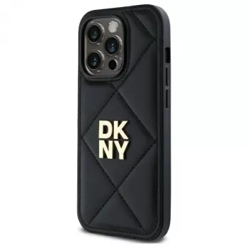 DKNY DKHCP14XPQDSLK Quilted Stack Logo hátlap iPhone 14 Pro Max 6,7 inch fekete