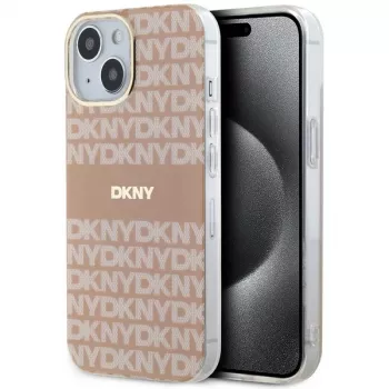 DKNY DKHMP15SHRHSEP keménytok IML Mono & Stripe MagSafe iPhone 15/14/13 6,1 inch rózsaszín