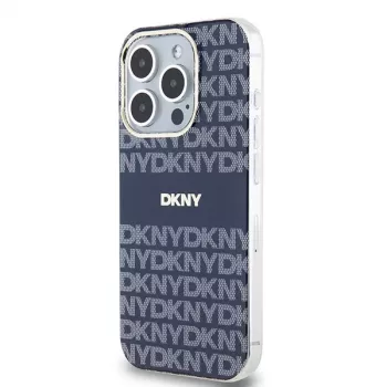 DKNY DKHMP15LHRHSEB iPhone 15 Pro 6,1 kék kemény tok IML Mono & Stripe MagSafe