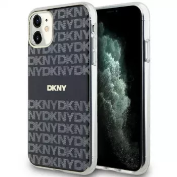 DKNY DKHMN61HRHSEK kemény tok Apple iPhone 11 / iPhone XR 6,1 inch fekete IML Mono & Stripe MagSafe