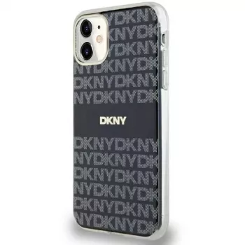 DKNY DKHMN61HRHSEK kemény tok Apple iPhone 11 / iPhone XR 6,1 inch fekete IML Mono & Stripe MagSafe