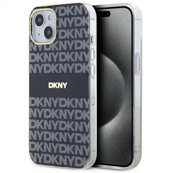 DKNY DKHMP14SHRHSEK IML Mono & Stripe kemény tok iPhone 14/15/13 6,1 inch fekete MagSafe