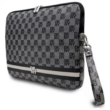 DKNY tok DKCS14PVSHLK 14 fekete kockás minta nyomtatott csíkokkal