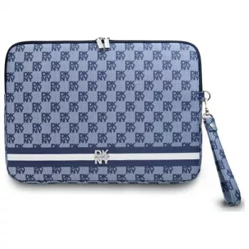 DKNY tok DKCS14PVSHLB 14 inch kék kockás minta nyomtatott csíkokkal laptoptok