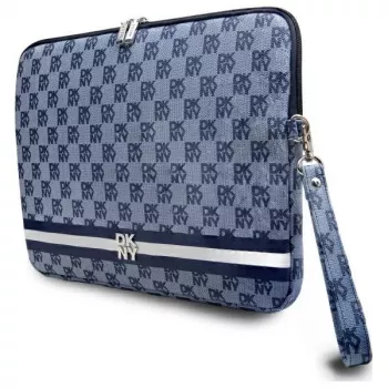 DKNY tok DKCS14PVSHLB 14 inch kék kockás minta nyomtatott csíkokkal laptoptok