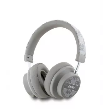 DKNY Checkered Pattern wireless Bluetooth over-ear fejhallgató V5.3 bézs