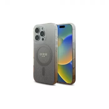 Guess IML Glitter Gradient MagSafe tok Apple iPhone 16 Pro-hoz (barna)
