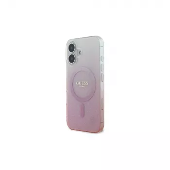 Guess IML Glitter Gradient MagSafe tok iPhone 16-hoz (rózsaszín)