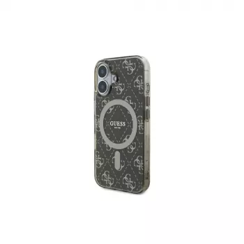 Guess GUHMP16MH4DTEW kemény tok iPhone 16 Plus 6,7 hüvelykhez, barna IML 4G Background MagSafe