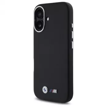 BMW BMHCP16S23PMWK iPhone 16 6,1 inch fekete merev tok M Smooth Full Wrapped Metal