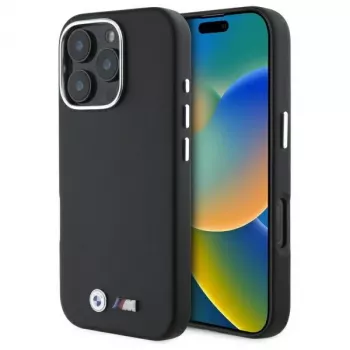 BMW M Smooth Full Wrapped Metal merev tok Apple iPhone 16 Pro – fekete