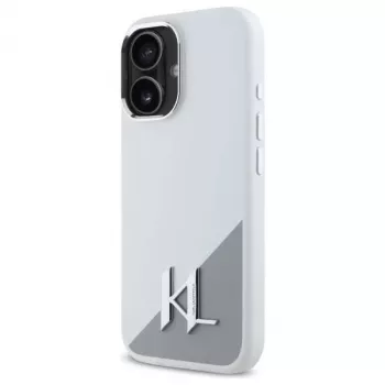 Karl Lagerfeld KLHMP16SSCMKMPCH merev szilikon tok Apple iPhone 16 6,1 inch, fehér, MagSafe