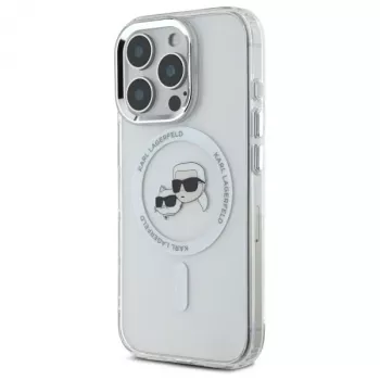 Karl Lagerfeld KLHMP16LHLSKCH merev tok IML Metal Karl & Choupette Head MagSafe Apple iPhone 16 Pro, fehér