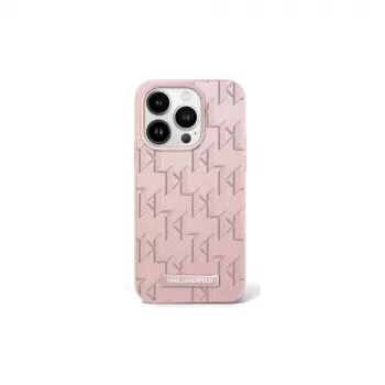 Karl Lagerfeld KLHMP16SPKHPORPP Hardcase Hot Stamp MagSafe Apple iPhone 16 6,1 inch rózsaszín