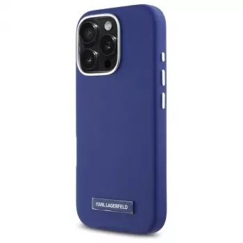 Karl Lagerfeld KLHMP16XPGMSRPB iPhone 16 Pro Max 6.9 kék Hardcase FW Metal Plate MagSafe