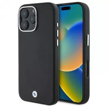 BMW M Collection iPhone 16 Pro kemény tok Full Wrapped Metal MagSafe fekete