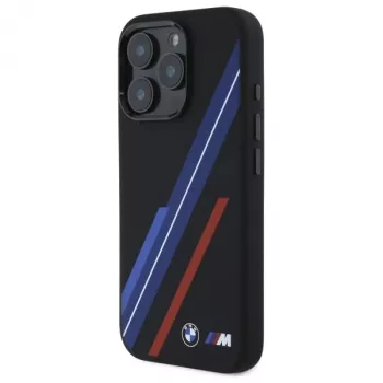 BMW BMHMP16X23SSPK szilikon MagSafe kemény tok iPhone 16 Pro Max 6,9 inch fekete Random Lines