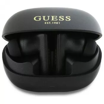 Guess Capsule Printed Logo – Bluetooth TWS ANC és ENC fülhallgató töltőtokkal (fekete)