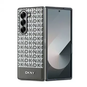 DKNY DKHMZFD6PSOSPW Samsung Galaxy Z Fold6 hátlap barna ismétlődő minta alsó csíkkal