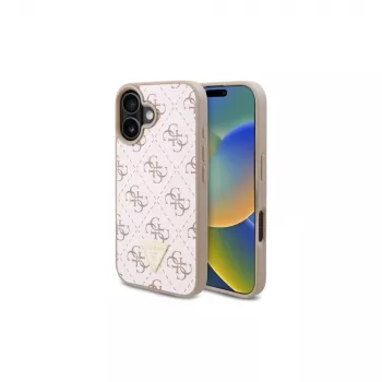 Guess GUHCP16SPG4GPH merev tok Apple iPhone 16 6,1 inch készülékhez, fehér, 4G Triangle