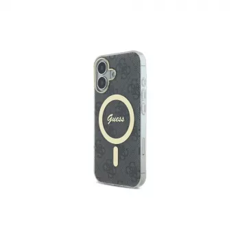 Guess GUHMP16MH4STK Hardcase Apple iPhone 16 Plus 6,7 inch fekete IML 4G MagSafe