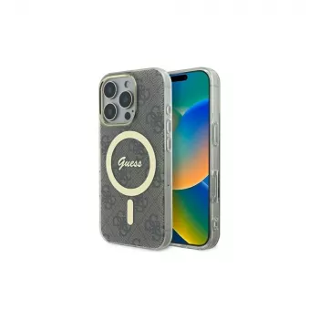 Guess GUHMP16LH4STW iPhone 16 Pro 6.3 Hardcase IML 4G MagSafe barna