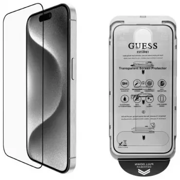 Guess GUTGP16SBOKGCIT iPhone 16 6,1 inch képernyővédő 2.5D Outline - edzett üveg