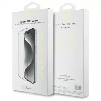 Guess GUTGP16SBOKGCIT iPhone 16 6,1 inch képernyővédő 2.5D Outline - edzett üveg