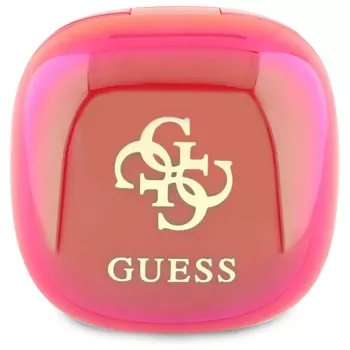 Guess 4G Printed Logo True Wireless fülhallgató töltőtokkal - Fuchsia Iridescent