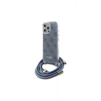 Guess GUHCP16XHC4SEB iPhone 16 Pro Max 6,9 inch kék Hardcase Crossbody zsinór 4G Print