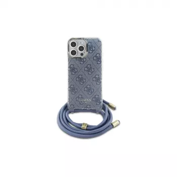 Guess GUHCP16XHC4SEB iPhone 16 Pro Max 6,9 inch kék Hardcase Crossbody zsinór 4G Print