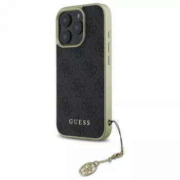 Guess GUHCP16XGF4GGR iPhone 16 Pro Max 6,9 inch fekete merev tok 4G Charms Collection