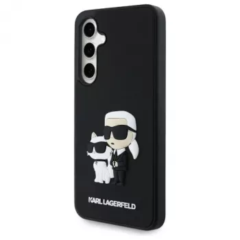 Karl Lagerfeld KLHCS24FE3DRKCNK S24 FE S721 fekete/fekete merev tok 3D Rubber Karl&Choupette