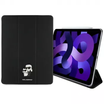Karl Lagerfeld KLFC13RM24SAKCK iPad Air 13 M2 2024 / M3 2025 / M4 2026 könyvtok fekete Saffiano mágneses Karl & Choupette