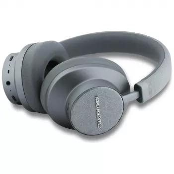 Karl Lagerfeld Saffiano Elongated Bluetooth ANC Over-Ear fejhallgató szürke