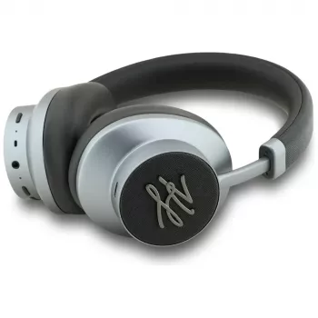 KARL LAGERFELD Grained Initials Bluetooth ANC Over-Ear fejhallgató fekete