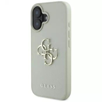 Guess Grained Big 4G Logo Small Classic hátlap iPhone 16-hoz - zöld