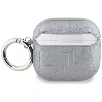 Karl Lagerfeld Monogram Karl Head tok AirPods 4 készülékhez (ezüst)