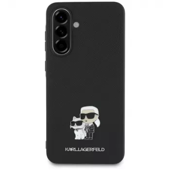 Karl Lagerfeld Saffiano tok K&C Metal logóval Samsung Galaxy A36 készülékhez, fekete