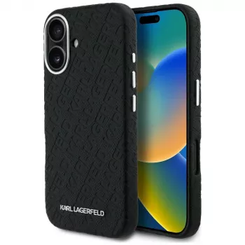 Karl Lagerfeld FW Stamped Karl MagSafe tok iPhone 16 készülékhez, fekete