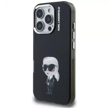 Karl Lagerfeld IML Aquarelle Karl & Logo tok iPhone 16 Pro Max készülékhez, fekete