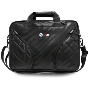 BMW Carbon Pockets & Metal Logo hátizsák 16 inch fekete