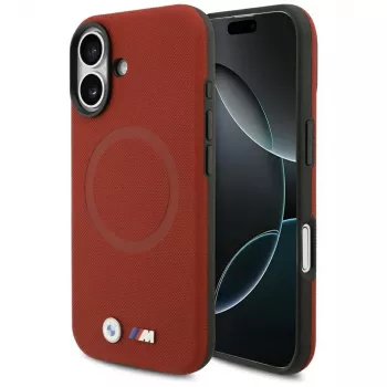 BMW M FW Metal Logo MagSafe tok Apple iPhone 17 készülékhez, piros